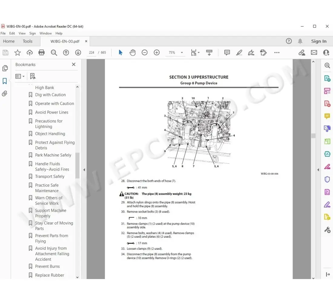 Hitachi Excavator ZX670LC-5A ZX690LCH-5A service manual